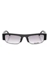 Miu Miu Rectangle-frame Sunglasses In Black