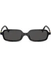 Miu Miu 0mu 11zs Miu Regard 16k5s0 Black Sunglasses In Black