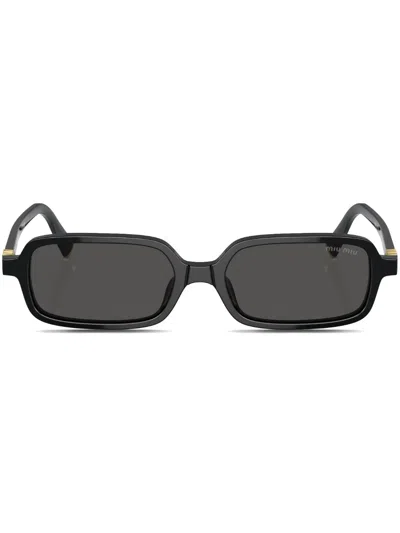 MIU MIU RECTANGLE FRAME SUNGLASSES