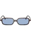 Miu Miu Rectangle-frame Sunglasses In Brown