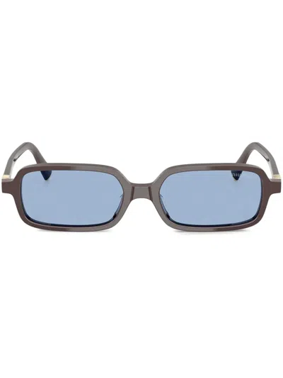 Miu Miu Rectangle-frame Sunglasses In Brown