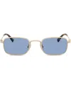 Miu Miu Rectangle-frame Sunglasses In Gold