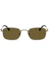 Miu Miu Rectangle-frame Sunglasses In Gold