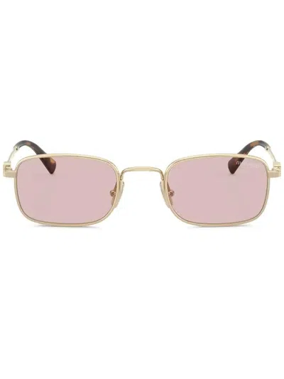 MIU MIU RECTANGLE-FRAME SUNGLASSES