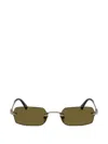 Miu Miu Rectangle-frame Sunglasses In Brown