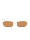 Miu Miu Rectangle-frame Sunglasses In Brown