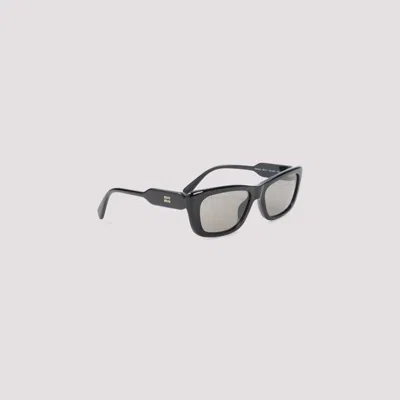 Miu Miu Rectangle Sunglasses In Black