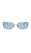 Miu Miu Sunglasses In Pale Gold