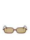Miu Miu 51mm Rectangular Sunglasses In Brown