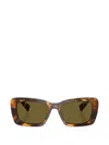 Miu Miu Rectangle-frame Sunglasses In Green