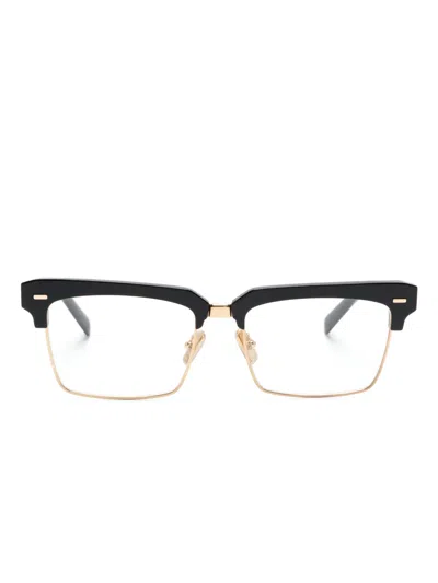 MIU MIU RECTANGULAR CLUBMASTER-FRAME GLASSES