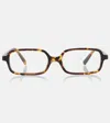 Miu Miu 0mu 11zs 14l08n Havana Miele Glasses In Braun