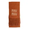 Miu Miu Rectangular Scarf In Brown