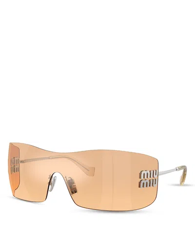 Miu Miu Rectangular Sunglasses, 44mm In Pattern