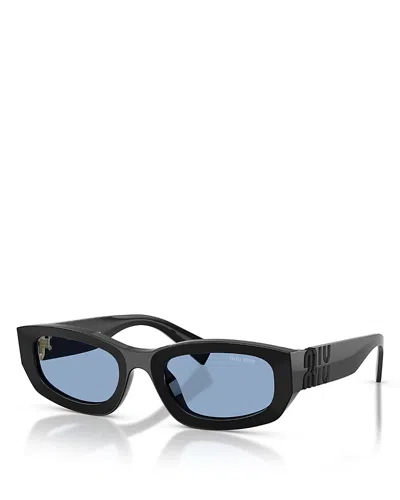 Miu Miu Rectangular Sunglasses, 53mm In Multi