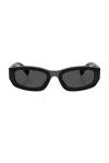 Miu Miu 0mu B04s Miu Glimpse 16k08z Nero Sunglasses In Black