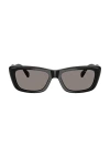 Miu Miu Rectangular Sunglasses In Black