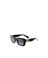 Miu Miu Rectangular Sunglasses In Black