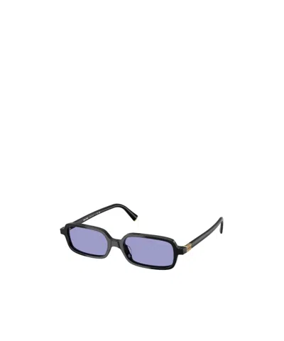 Miu Miu Rectangular Sunglasses In Blue