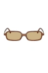 Miu Miu 51mm Rectangular Sunglasses In Brown