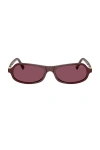 Miu Miu Rectangular Sunglasses In Purple
