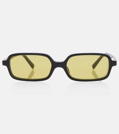 Miu Miu Rectangular Sunglasses In Green