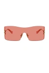 Miu Miu Rectangular Sunglasses In Yellow