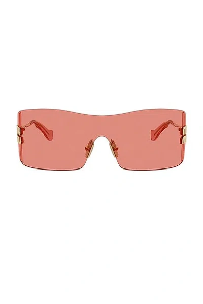 Miu Miu Rectangular Sunglasses In Yellow