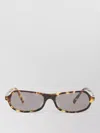 Miu Miu Rectangular Sunglasses Tortoiseshell Frame Design In Brown