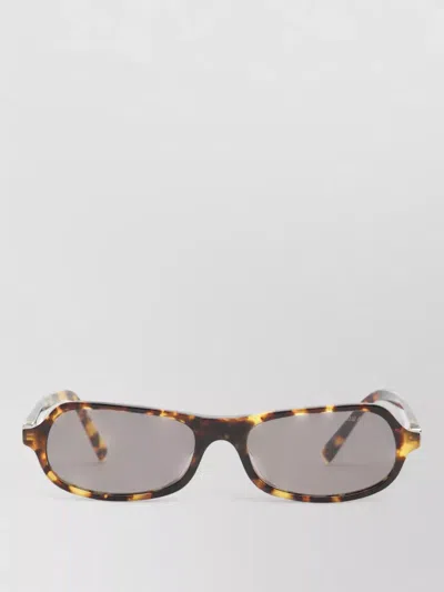 MIU MIU RECTANGULAR SUNGLASSES TORTOISESHELL FRAME DESIGN