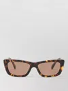 Miu Miu Rectangular Sunglasses Tortoiseshell Frame Modern Design In Brown