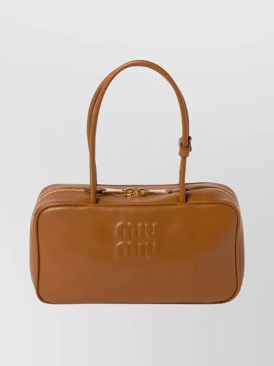 Miu Miu Rectangular Tote Bag Two Top Handles