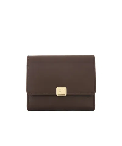 Miu Miu Rectangular Wallet In Brown