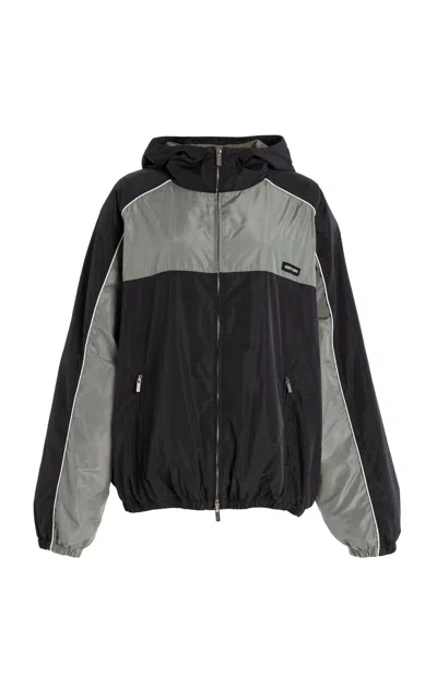 MIU MIU RECYCLED NYLON WINDBREAKER JACKET