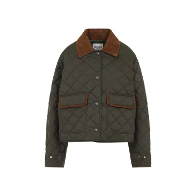 MIU MIU MIU MIU RECYCLED POLYESTER JACKET WOMEN