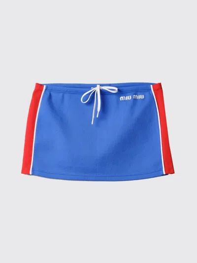 MIU MIU MIU MIU RECYCLED POLYESTER MINI SKIRT