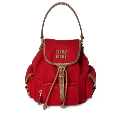 Miu Miu Red Backpacks Women