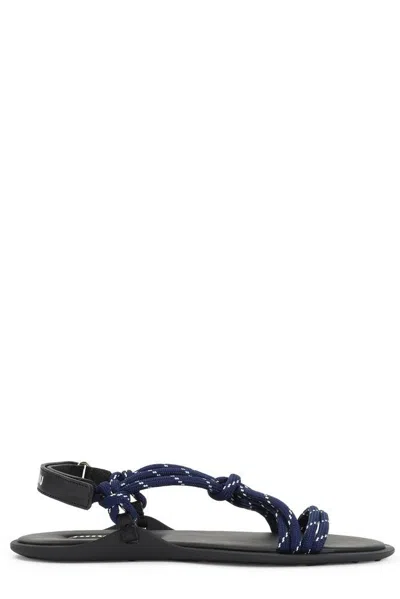 Miu Miu Red Fabric Sandals