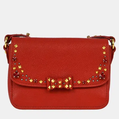 Pre-owned Miu Miu Red Goatskin Crossbody Bag