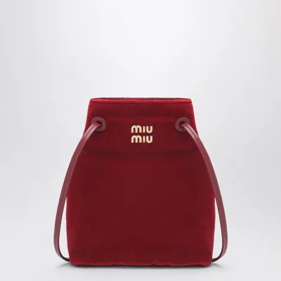 Miu Miu Red Velvet Pouch