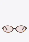 Miu Miu Regard Oval-shaped Sunglasses In Pink