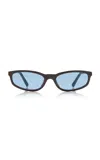 Miu Miu Regard Square-frame Acetate Sunglasses In Blue