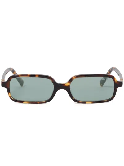 Miu Miu Regard Sunglasses In Brown