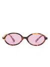 Miu Miu Regard Tortoiseshell-effect Sunglasses In Brown
