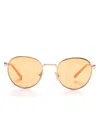 Miu Miu Regard Sunglasses In Gold