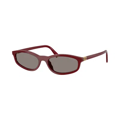 Pre-owned Miu Miu Regard Sunglasses 'opaline Bordeaux' | Red | Women's Size Onesize
