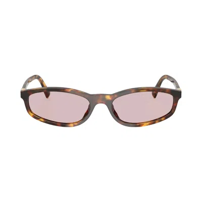 Pre-owned Miu Miu Regard Sunglasses 'tortoise' | Brown | Women's Size Onesize