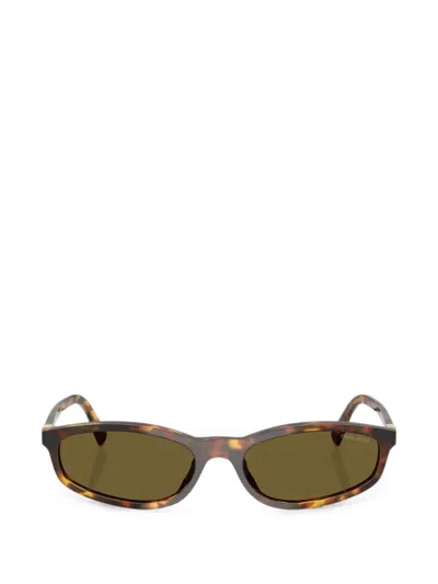 Miu Miu Regard Tortoiseshell-effect Sunglasses In Brown