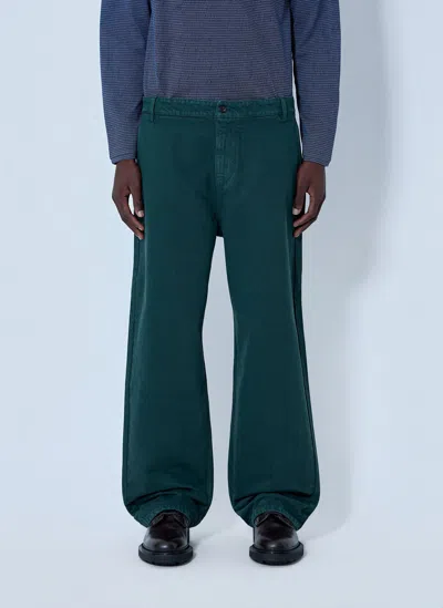 Miu Miu Relaxed-fit Trousers In Green