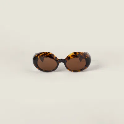 Miu Miu Rêverie Sunglasses In Brown